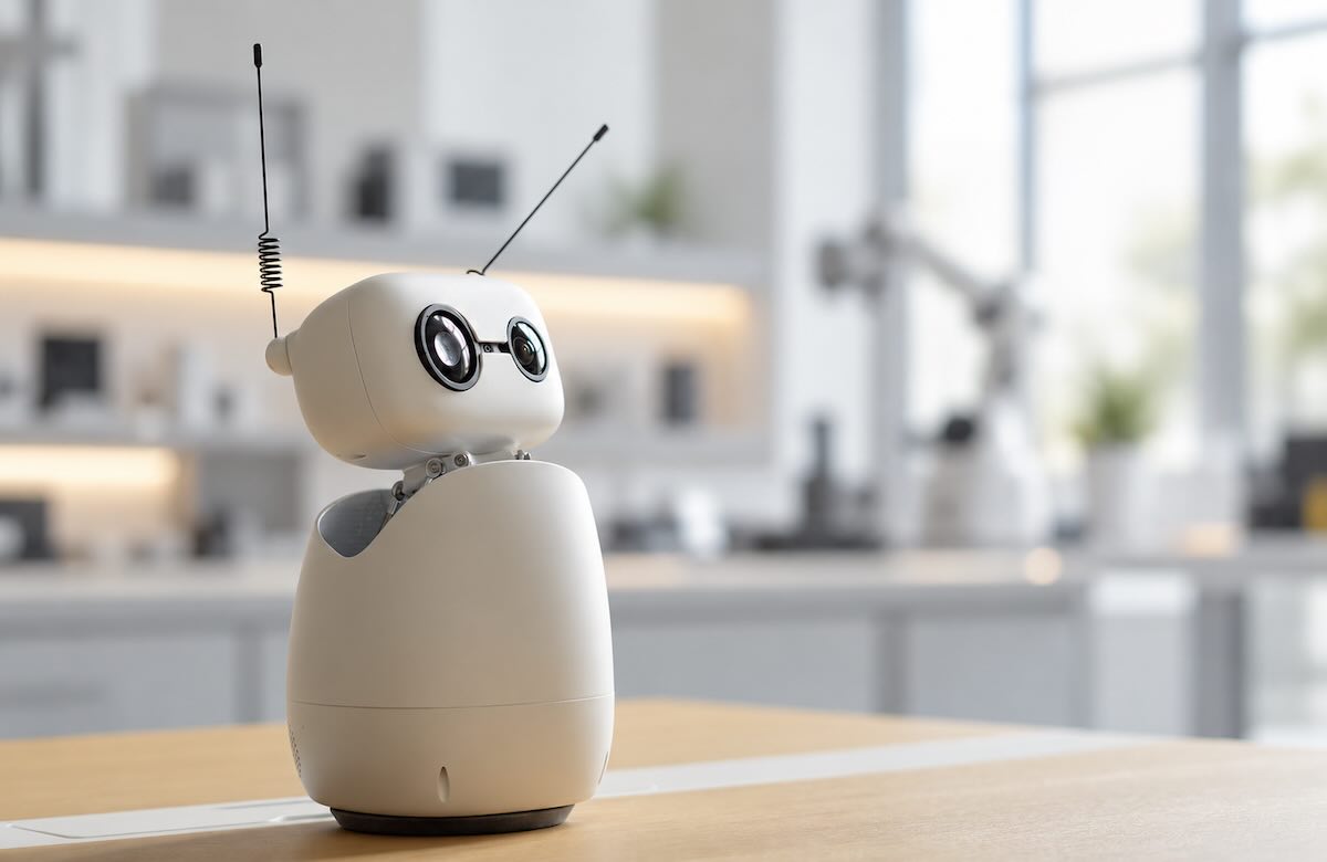 Reachy, il robot sviluppato da Pollen Robotics per esplorare nuove forme di interazione tra esseri umani e sistemi intelligenti.